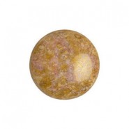 Cabuchon de vidrio par Puca® 14mm - Opaque mix rose/gold ceramic look 03000/15695